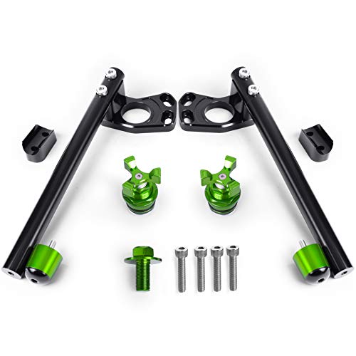 Demi Guidon Moto 37mm Guidon Bracelet 22mm pour Kawasaki Ninja 250 Ninja 300 Fourche 37mm Accessoires de Moto 2008-2018 - Image 8