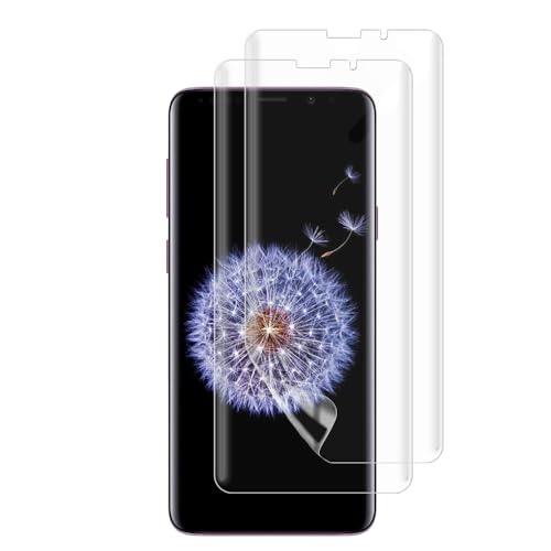 UZWZW 2 Pack Screen Protector For Samsung Galaxy S9 Plus (Not Glass) Flexible Soft TPU Film Case Friendly