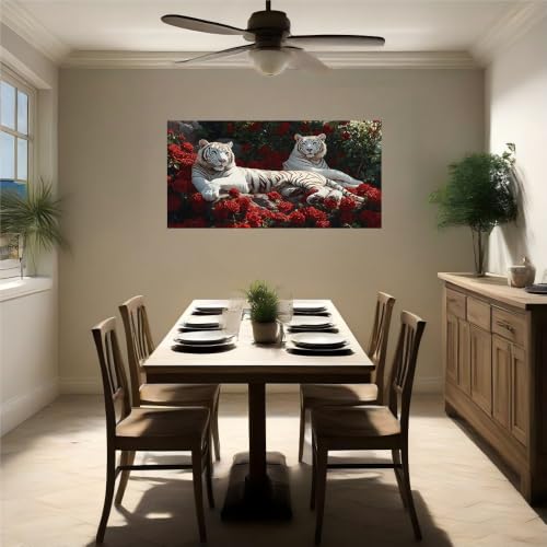 Calcomanías de pared tigre vinilo autoadhesivo gran formato 5