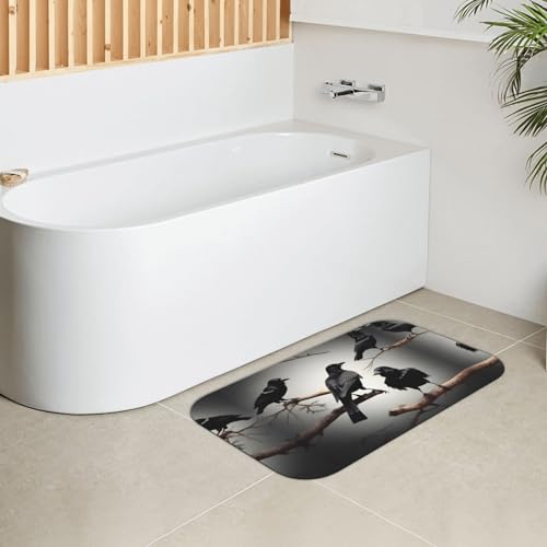Tapis de bain en terre de diatomée noire pour une douche moderne et propre
