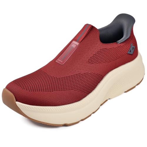 Image of Men Slip in Free up Hands Shoe Wide Toe Box Arch Support Orthopedic Walking