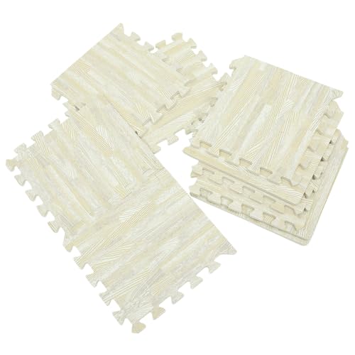 Tapis de sol bébé en mousse pour ramper au salon, dalles puzzle VANZACK imitation bois