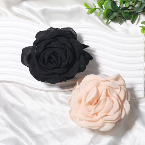 Vsdski Clipes de cabelo de flores de rosas clipes de garra primavera verão acessórios de cabelo para