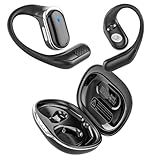 TRAUSI Open Ear Wireless Earbuds Bluetooth Headphones, 50Hrs Playtime Stereo Sound Earphones with IP7 Waterproof Ear Buds for Fitness/Travel