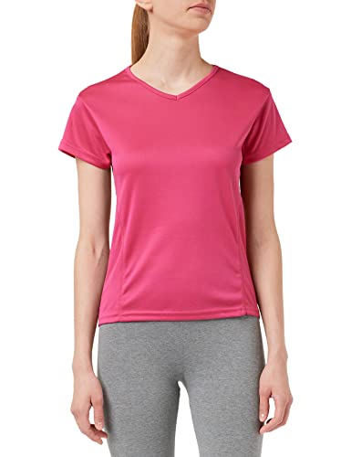 ASIOKA 56 13 Camiseta Deportiva Mujer, Camiseta técnica Mujer Maga Corta, Color Fucsia, XS