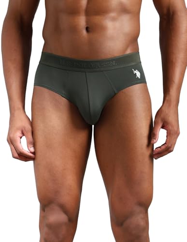 Image of U.S. Polo ASSN. Men's AB001 Microfiber Brief with Quick Dry Feature - Pack of 1