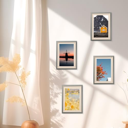 YoHyien 4 Pcs 6x4 Photo Frames, Desktop Free Standing Picture Frames 4x6 - Image 4