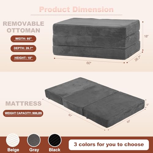 6-Inch Tri-Fold Futon Mattress