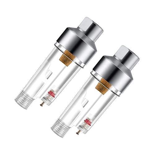 Sagud 2 Airbrush In-Line Mini Luftfilter Luftbürste Wasser Moisture Oil Trap Separator Kit, Anschluss an Airbrushes und Schläuche mit 1/8' Gewinden direkt…