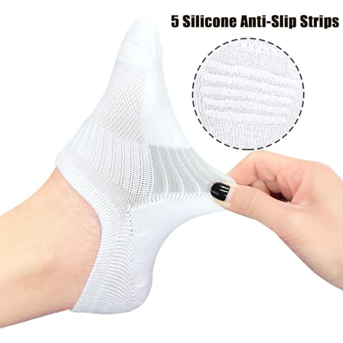 No Show Socks Womens Athletic Cushioned Ankle Socks Low Cut Running Invisible Liner Sock4