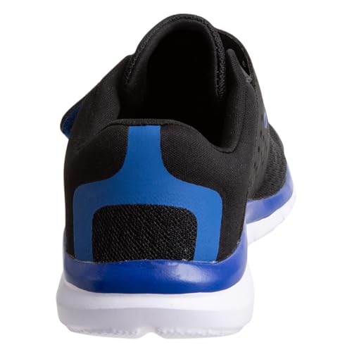 Cross Trekkers Tênis de corrida Gusto para meninos e meninas, Preto/azul royal, 17