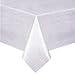 Home Bargains Plus Quilted Heavy Duty Table Pad Protector with Flannel Backing, Cut to Fit, Heat Resistant, Wipe Clean, Protects Table from Spills and Scratches, White, 52” x 90” Rectangle