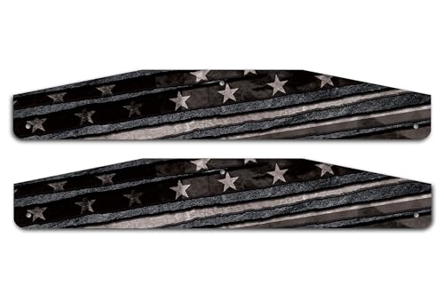 Image of Universal Mud Flap Splash Guard Stainless Steel Weights for Semi Trailer Trucks - 3 inch x 18 inch - 2 Piece Set - Subdued (Subdued V2)