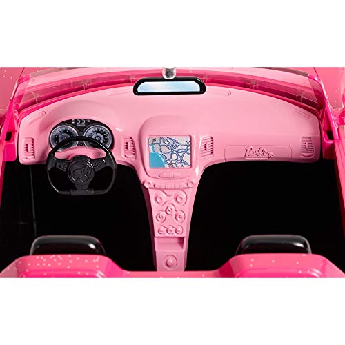 Barbie DVX59 - Cabrio Fahrzeug, in pink, mit Platz für 2 Puppen, Puppen Zubehör, ab 3 Jahren & Reise Ken Puppe mit… – Bild 4