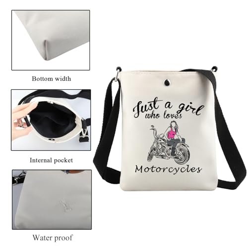 CMNIM Motorcycle Gifts for Her Motorcycle Crossbody Bag Just a Girl Who Loves Motorcycles Lover Gift Woman Rider Shoulder Bag3