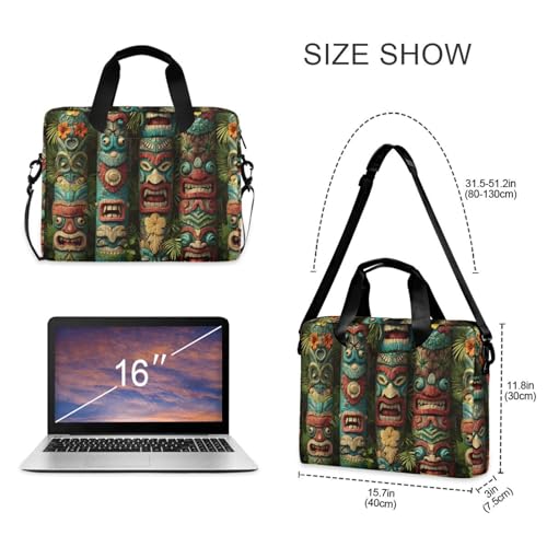 Bolso bandolera para laptop con estampado y múltiples bolsillos miniatura 5