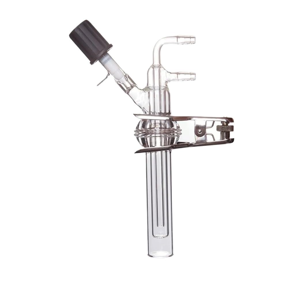 Adapter ze szkła borokrzemowego, Skraplacz ze szkła borokrzemianowego na zimno z PTFE Zawór wysokiego podciśnienia Zaciski typu O-ring 10/40/60 ml(40mL-S734040)