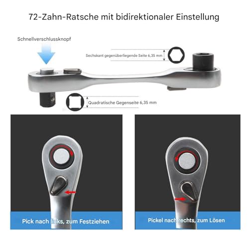 Clé à cliquet 1/4" : la solution pour visser en zone étroite - 8
