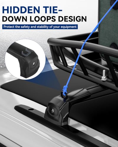 Image of 360Lbs Roof Rack Cross Bars Compatible with Jeep Grand Cherokee 2011-2022 | Altitude & SRT & Trackhawk with Black Moldings, Heavy Duty Aluminum Roof Rails Top-Mount Crossbars Rooftop Luggage Racks