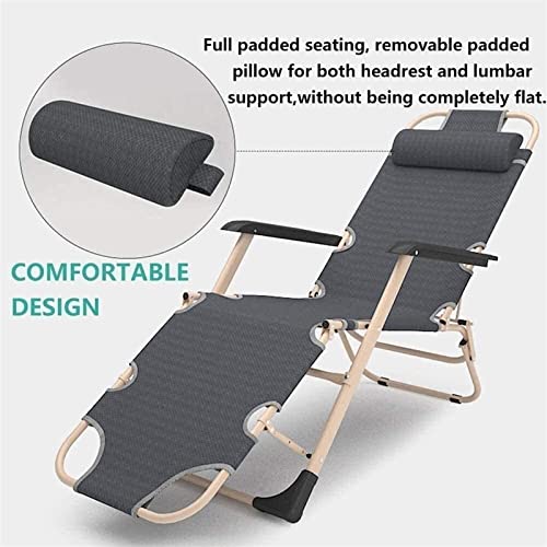 Chaise pliante inclinable contre le mal de dos - Siège camping confortable