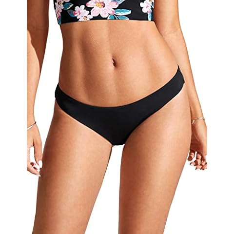 CRZ YOGA Women's Black Bikini Bottoms Cover