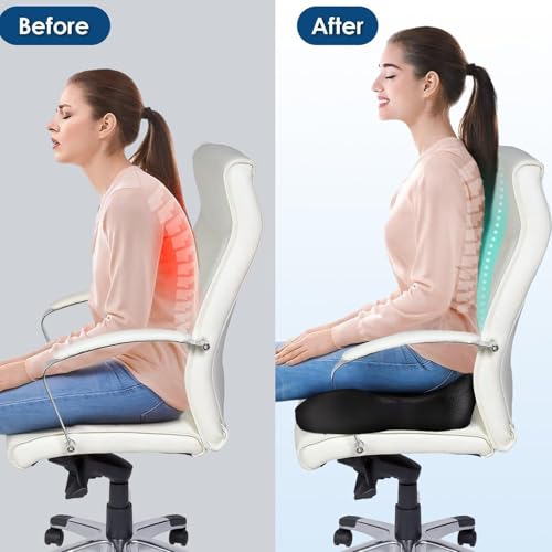 Coussin lavable en mousse à mémoire de forme pour assise ergonomique - 4