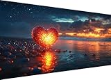 Diamond Painting haitianisch,Diamond Painting Erwachsene Groß XXL mit Leinwand 30x60CM,Diamant Paintings Bilder Sonnenuntergang Muster,Eckige Steine DIY Bastelset für Zimmer Wanddeko,Geschenke L1-184