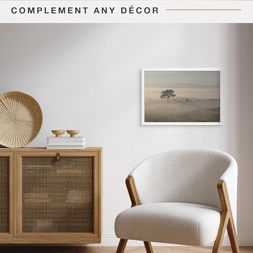Image of MCS Foundation 13x19 Poster Frame Traditional White, Vertical & Horizontal Wall Hanging Large Picture Frame for Photos, Posters & Art Prints (1-Pack)