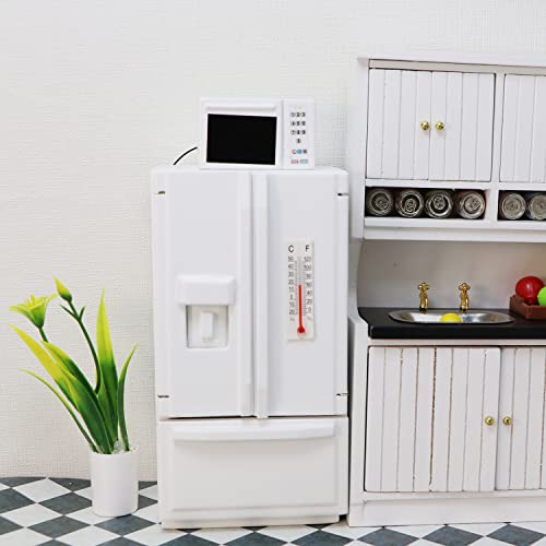 image for CuteExpress Dollhouse Microwave Oven Mini Kitchen Appliance 1:12 Doll 