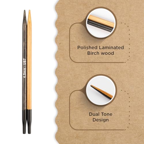 Image of Knitter's Pride Day & Nite Normal Interchangeable Circular Needles 5 inch inch (13cm) - US Size 7 (4.5mm)