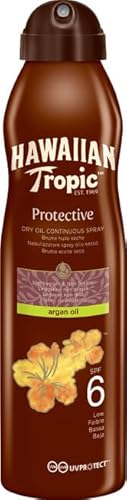 Hawaiian Tropic Protective Aceite Seco En Bruma Con Argán 177 Ml