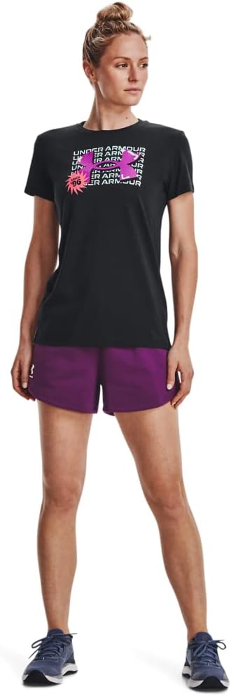Under Armour Women's Bold Shine Logo Short Sleeve T-Shirt