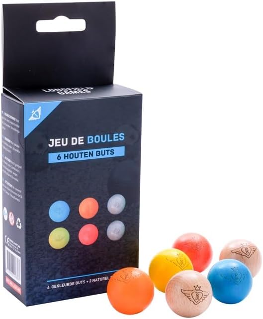 Engelhart Petanque Jack Ball Ø 30 mm – Wooden Target Ball – 6/12 / 24 Pack – Boules Replacement Jack – Club & Tournament Grade