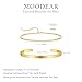 Moodear Bracelets for Men - 14K Gold Plated Bangle Cuff Cuban Link Chain Bracelet Set Mens Jewelry