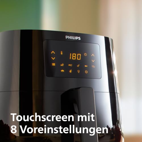 Foto von Philips Essential Airfryer XL HD9270/90 - Heißluftfritteuse, Rapid Air Technologie, 6.2L, 2000 Watt, 5 Portionen, schwarz