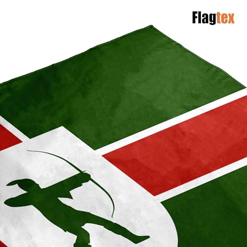 Bandera de Nottinghamshire grande Flagtex de tela resistente al viento 6