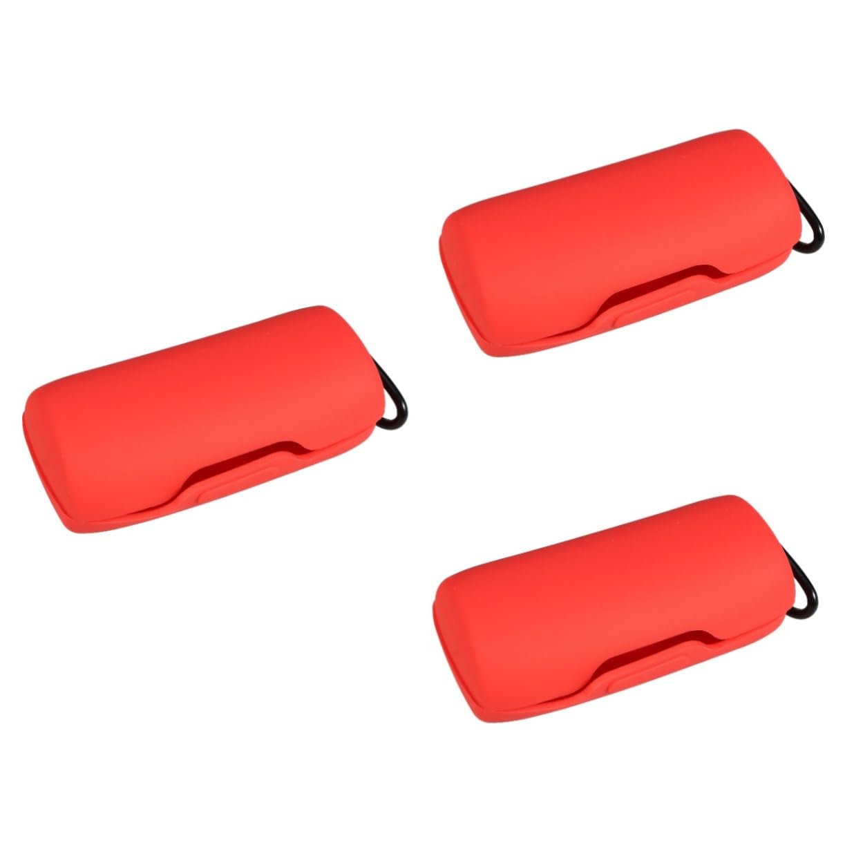 OSALADI 3pezzi Custodia Protettiva Silicone Rosso Per Cuffie Wireless Resistente Graffi e Shock Compatibile Con Auricolari Facile Da Trasportare