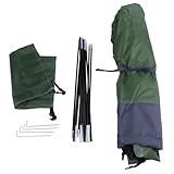 Tienda de campaña con ventilación óptima y comodidad ligera para senderismo (1 persona) verde militar