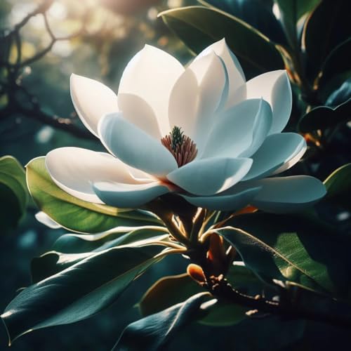 Magnolia grandiflora (Southern Magnolia, Evergreen Magnolia, Bull Bay) Tree Seeds, Stunning, Fragrant, White Flowers, Seeds by MySeeds.Co, You Choose The Amount (Trial Packet Size)