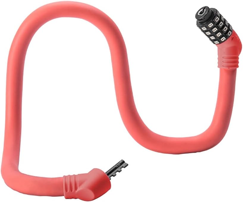 Bicycle Lock Cycling Portable Bike Lock Road Bicycle Small Cable Lock Equipment Bike Accessories (Color : Black, Size : 60cm) (Blue 60cm)