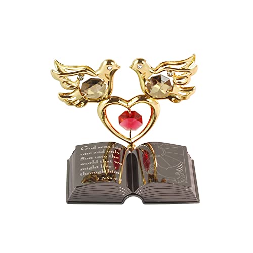 Mini Bible CRYSTOCRAFT en cristal autrichien, cadeau idéal pour couple
