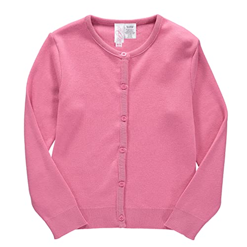 Girls Long Sleeve Button Front Cotton Soft Knit Cardigan Sweater4