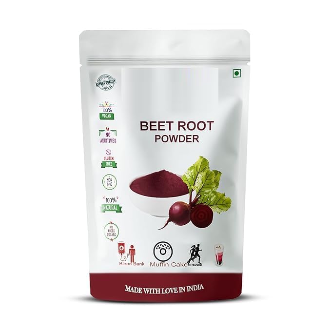 AR 100% Pure & Natural Beetroot Powder for Face & Hair Nourishes Skin Face Pack For Glowing Skin - 100gm