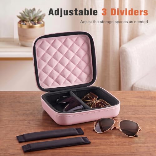 Image of ProCase Hard Shell Travel Sunglasses Organizer, Portable Multiple Glasses Case for Travelling