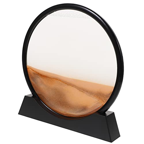 MOLUCKFU Dynamic Sand Art Sandscapes 3D Hourglass Moving Sand Art Office Desk Decorations Moving Sand Picture