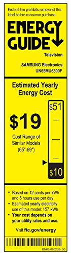 Samsung Electronics UN65MU6300 65-Inch 4K Ultra HD Smart LED TV (2017 Model)