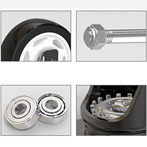 Ruote per Carrello Nere Ruota Girevole con Perno