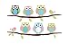 Beautiful Wall Decals Stickers Paper Removable Home Living Dinning Room Bedroom Kitchen Decoration Art Murals DIY Stick Girls Boys Kids Nursery Baby Room Playroom Decorating (Lovely Owls)