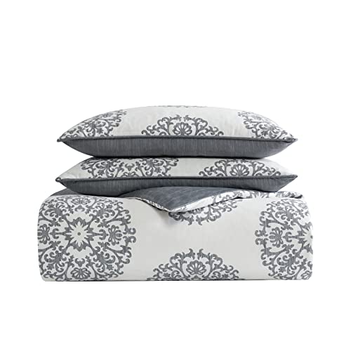 Couette grand lit double Stone Cottage Bristol parure de lit grise - 6