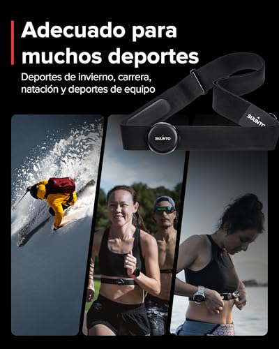Suunto Smart, Heart Rate Belt Unisex Adulto, Negro, M